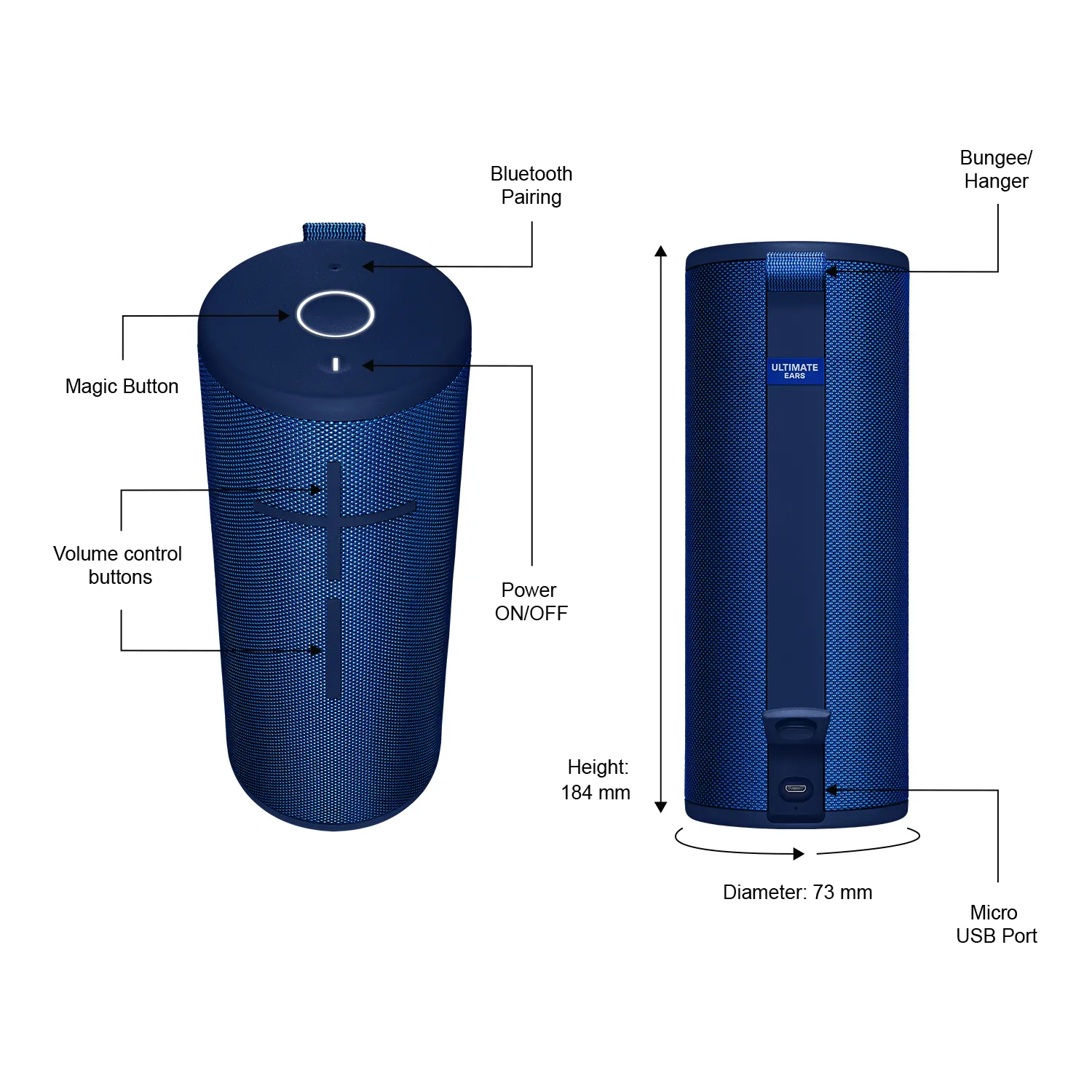 Logitech Ultimate Ears BOOM 3 - wireless speaker, lagoon blue