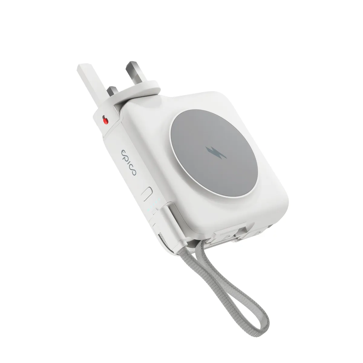 Epico Travel UltraPack 3in1 10 000mAh Power Bank and Wall Charger ET50 Plugs for EU, UK, AU  &amp; &nbsp;US, White