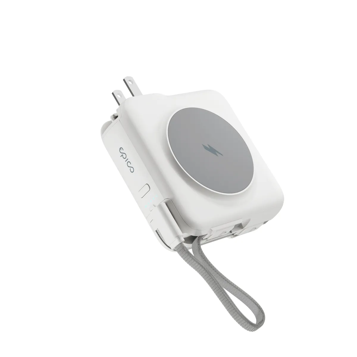 Epico Travel UltraPack 3in1 10 000mAh Power Bank and Wall Charger ET50 Plugs for EU, UK, AU  &amp; &nbsp;US, White