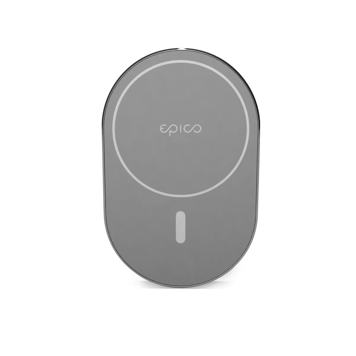Epico Ellipse Wireless Car Charger (MagSafe compatible) 15W/10W/7,5W + 18W QC - Space Gray