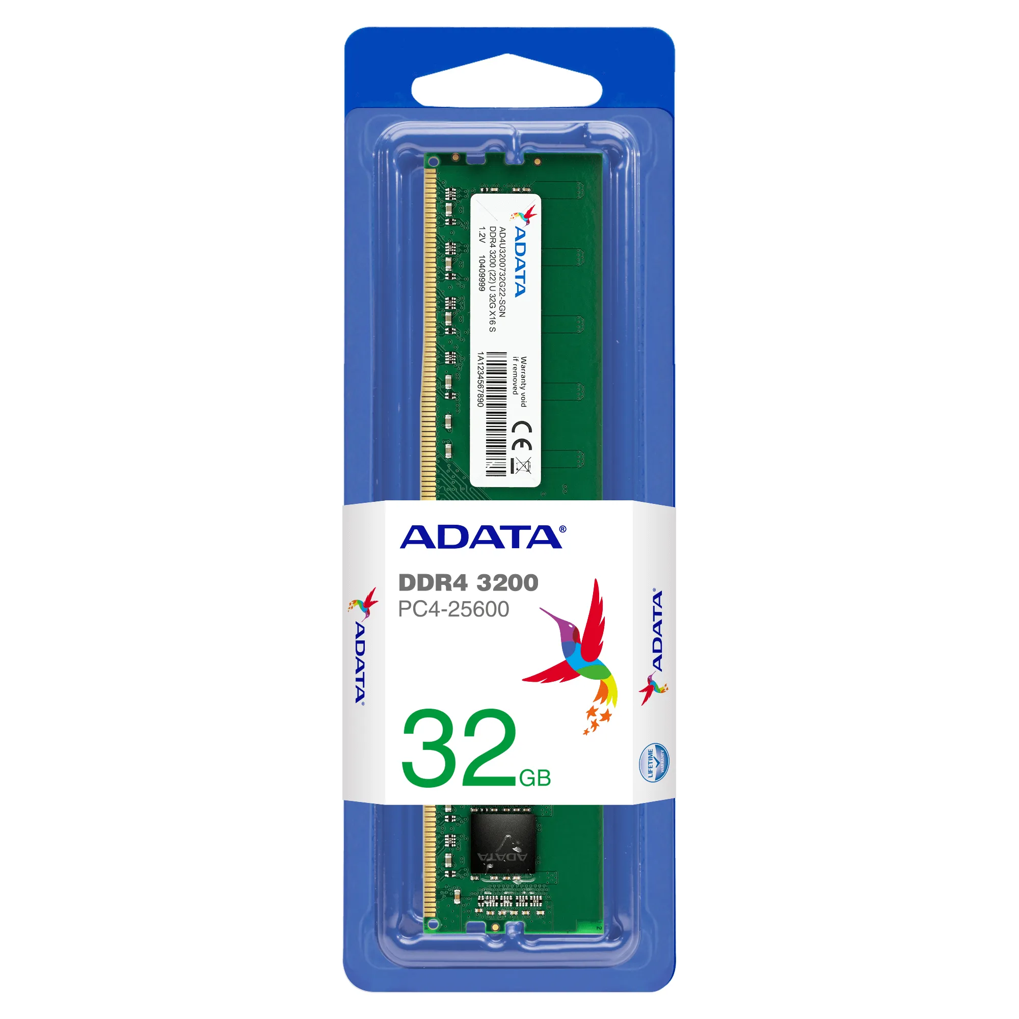 A-Data 16 GB (1 x 16 GB) Premier U-DIMM, DDR4 3200 MHz - memory