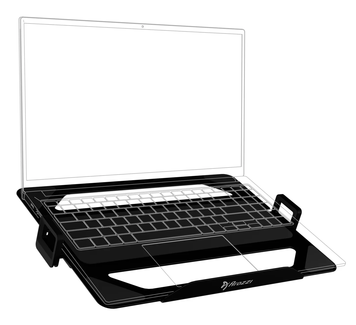 Arozzi Alzare - laptop holder, Black