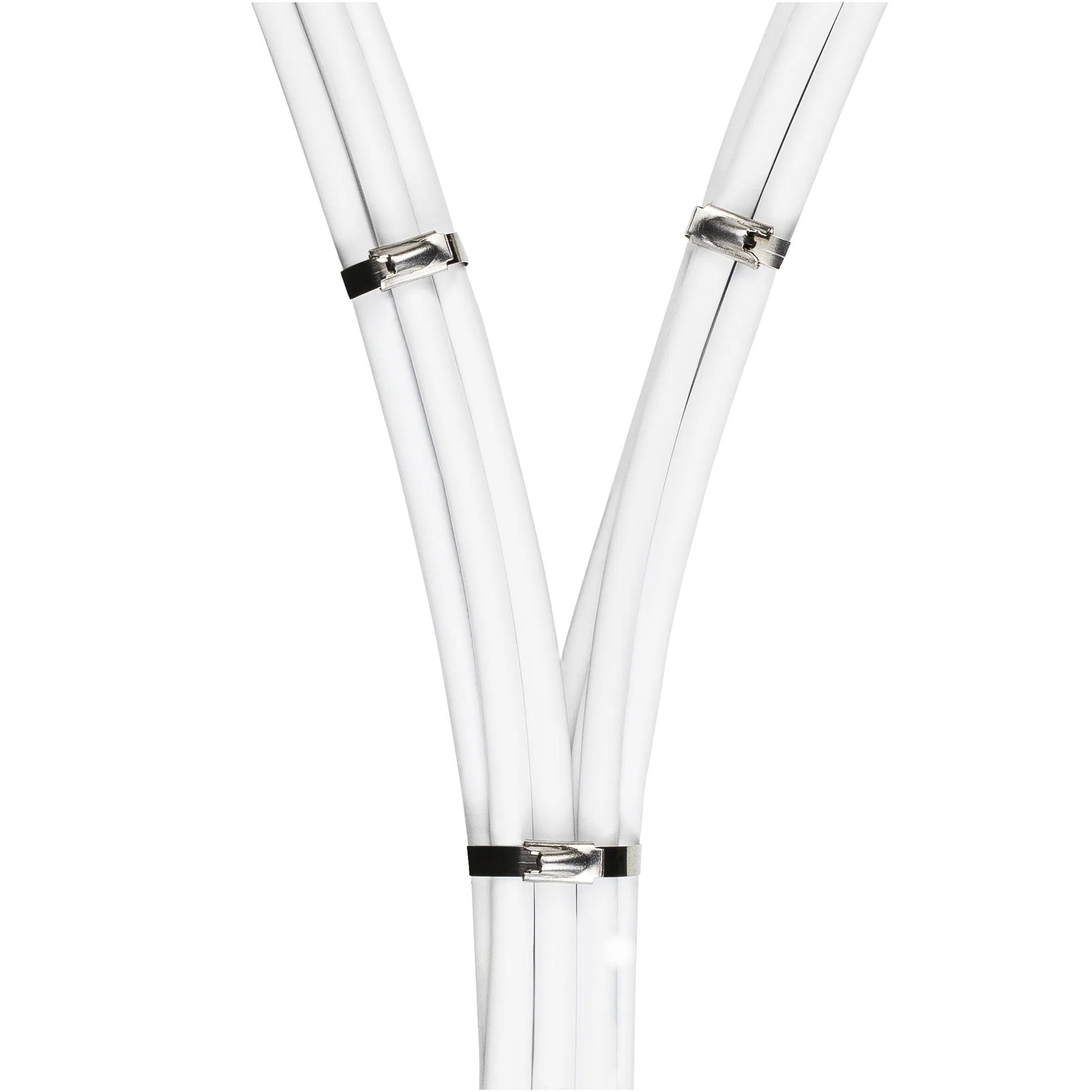 DELTACO nippusiteit&auml;, ruostumaton ter&auml;s, 150mm, 20-pak., max. 65kg