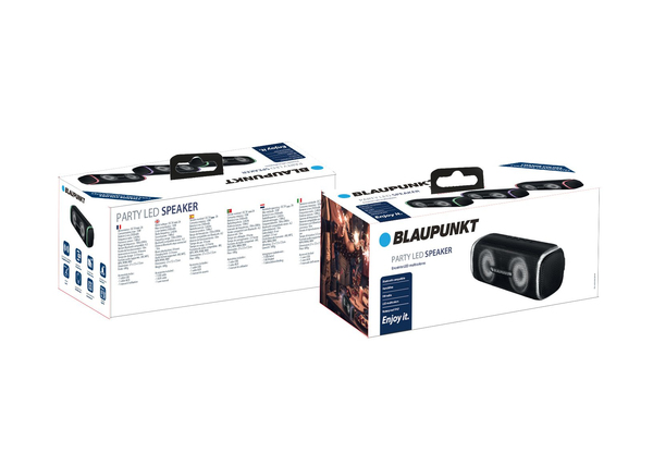 Blaupunkt BLP 3920 Speaker BT 20W LED light IPX67 Black