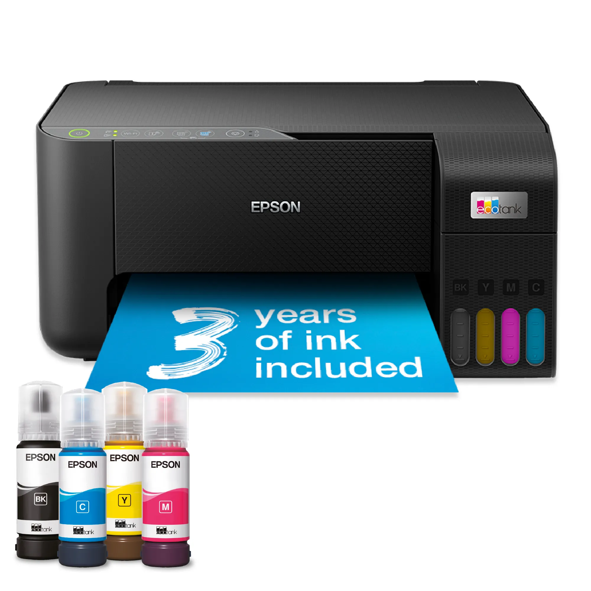 EPSON EcoTank ET-2862 MFP colour inkjet ITS A4 10ppm Print 100sheets Wi-Fi USB Black
