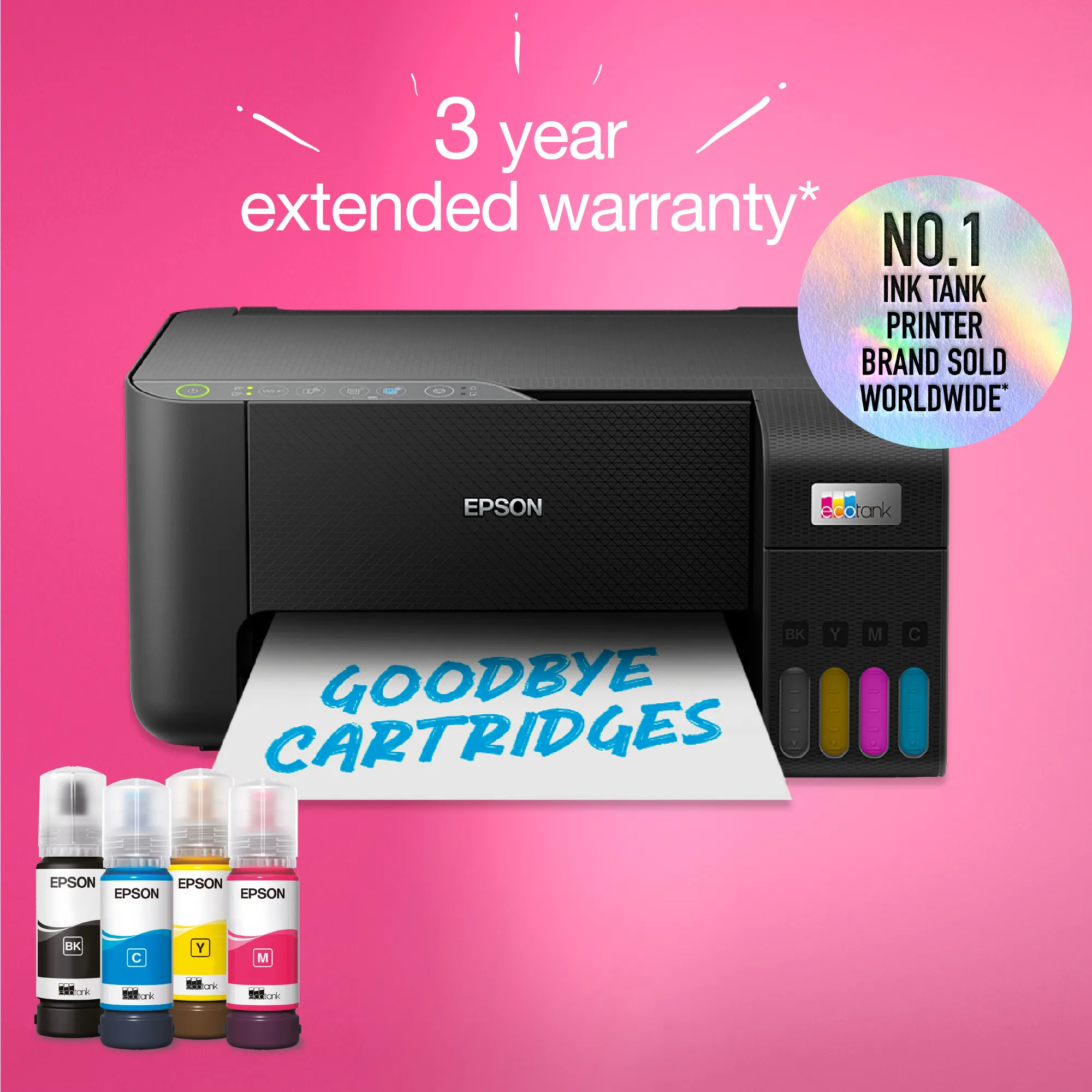 EPSON EcoTank ET-2862 MFP colour inkjet ITS A4 10ppm Print 100sheets Wi-Fi USB Black