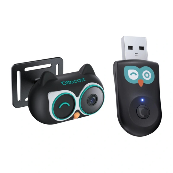 OTTOCAST Cabin Care CA520 Wireless Apple CarPlay Adapter with Rear-Seat Camera