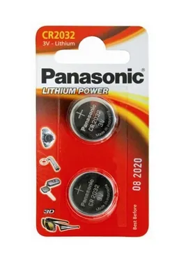 Panasonic Coin Lithium CR2032-paristo  2kpl