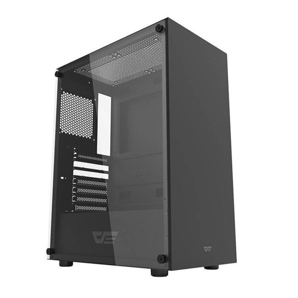 DARKFLASH DK100 Midi-Tower Case with window, Black