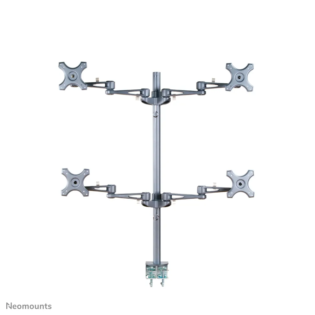 NEWSTAR DeskMount 4x10-26Inch 12 kg Clamp Silver