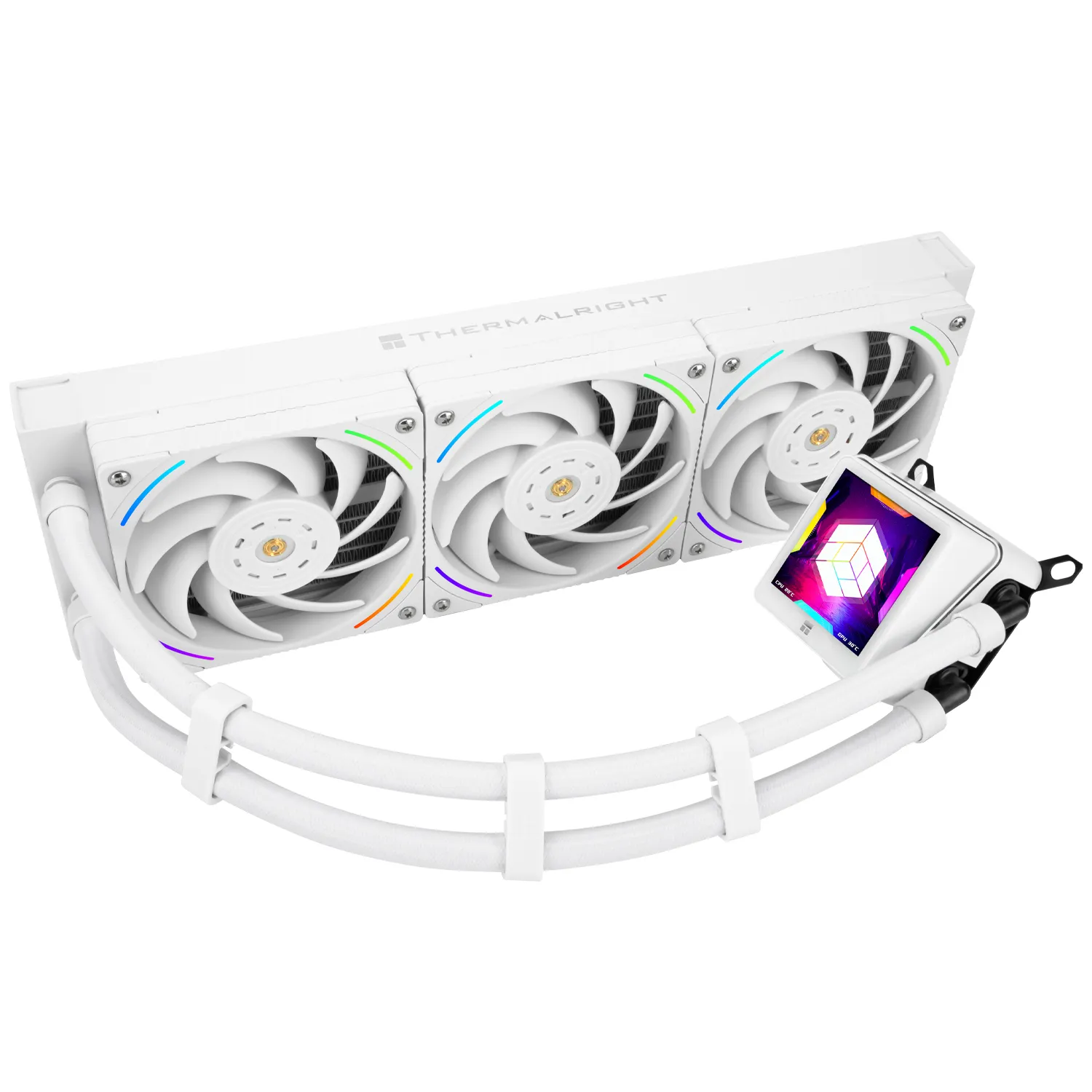 Thermalright Frozen Guardian 360mm ARGB -nestej&auml;&auml;hdytin, valkoinen