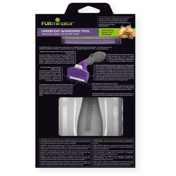 FURminator - furminator för korthåriga katter - M/L