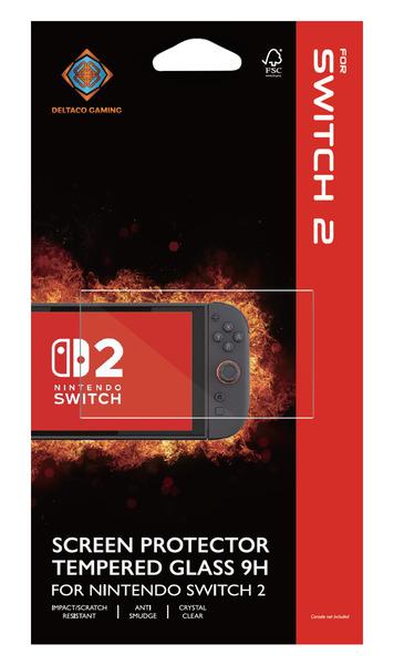 Deltaco Gaming Nintendo Switch 2 - screen protector, Crystal Clear