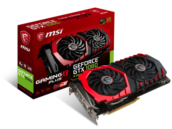 MSI GeForce GTX 1060 GAMING X+  6 Gt -n&auml;yt&ouml;nohjain
