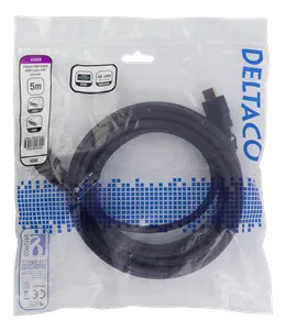 Deltaco  HDMI &ndash; HDMI 2.1 - cable, 5 m, Black