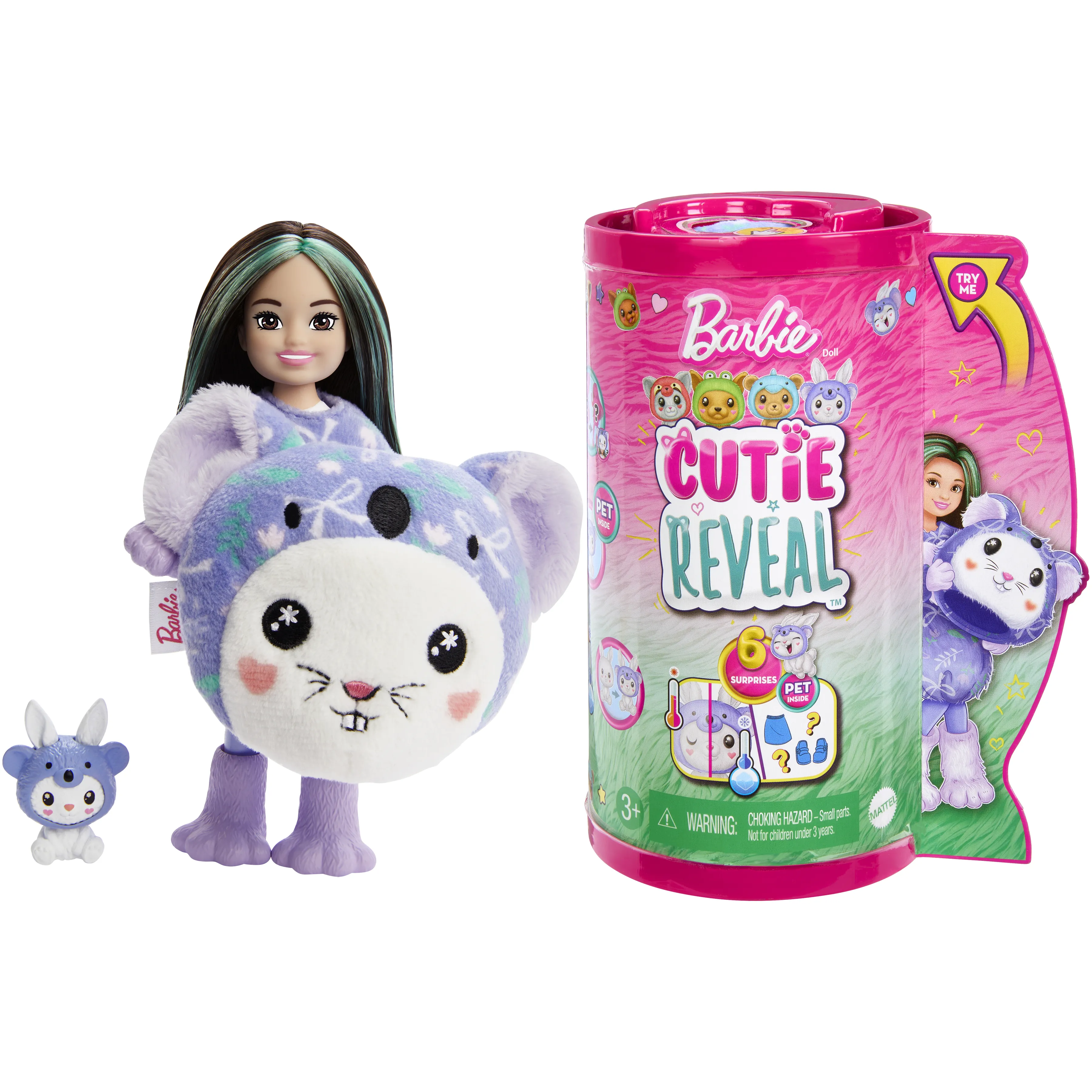 Mattel Barbie Cutie Reveal Chelsea Costume Cuties Serie - Bunny in Koala
