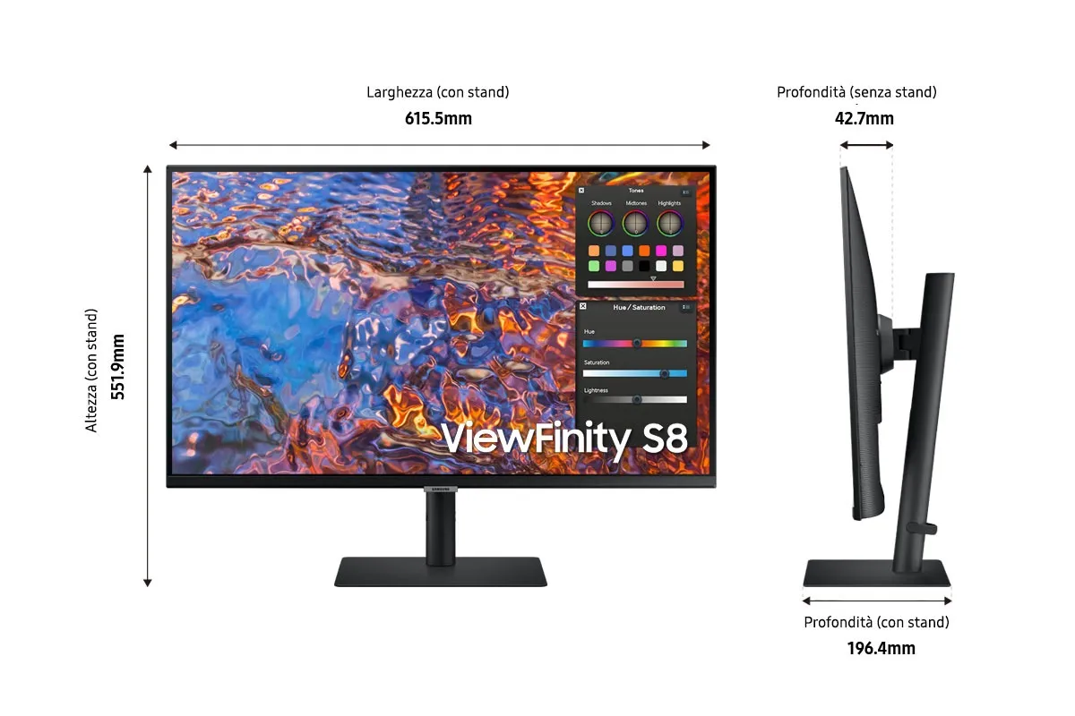 Samsung 27&quot; ViewFinity S8, 4K UHD, IPS - monitor
