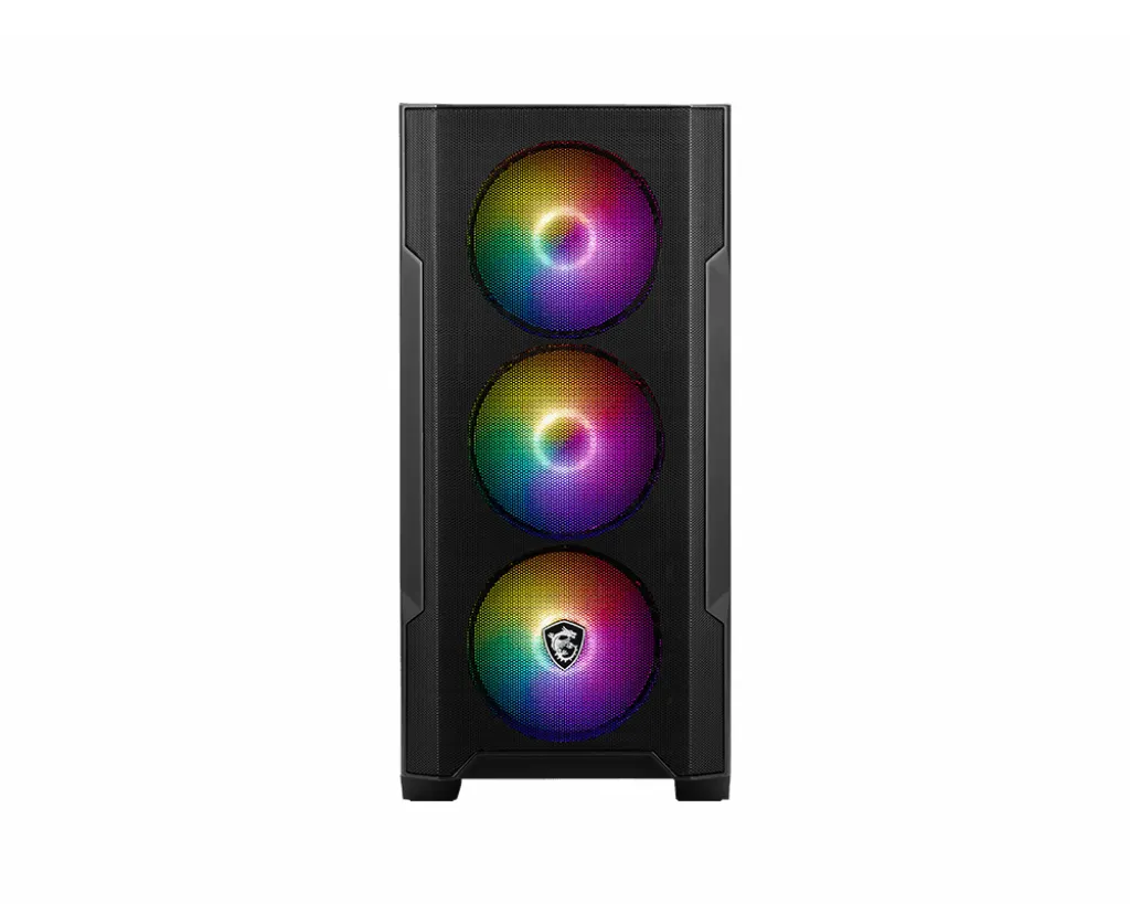 MSI MAG Forge M100A - MicroTower case, Black, Transparent