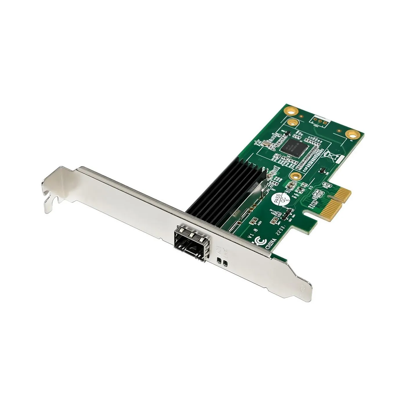 MICROCONNECT MC-PCIEX1-I210-F1 - Verkkokortti, Vihre&auml;/Musta