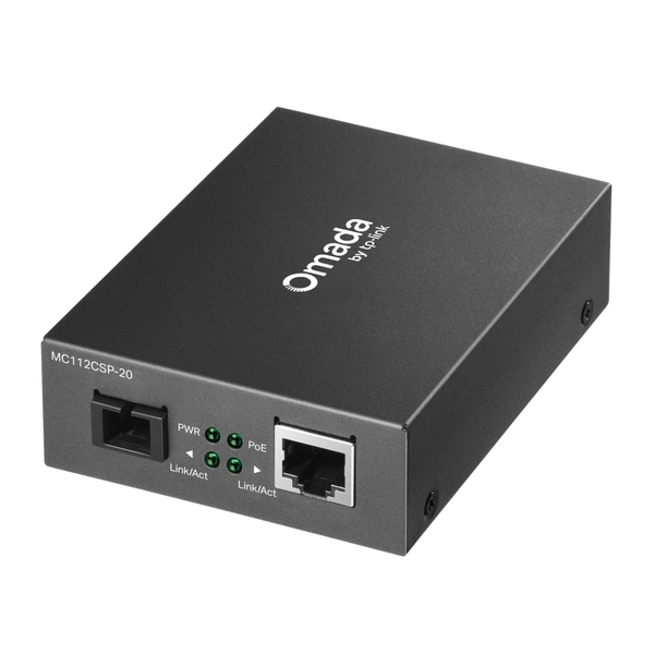 TP-Link Omada MC112CSP-20 - Media Converter, Black
