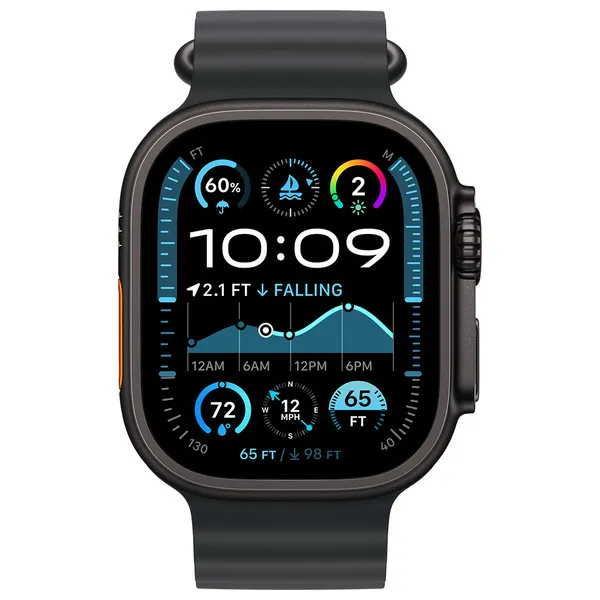 APPLE Watch Ultra 2 GPS + Cellular 49mm Black Titanium Case with Black Ocean Band