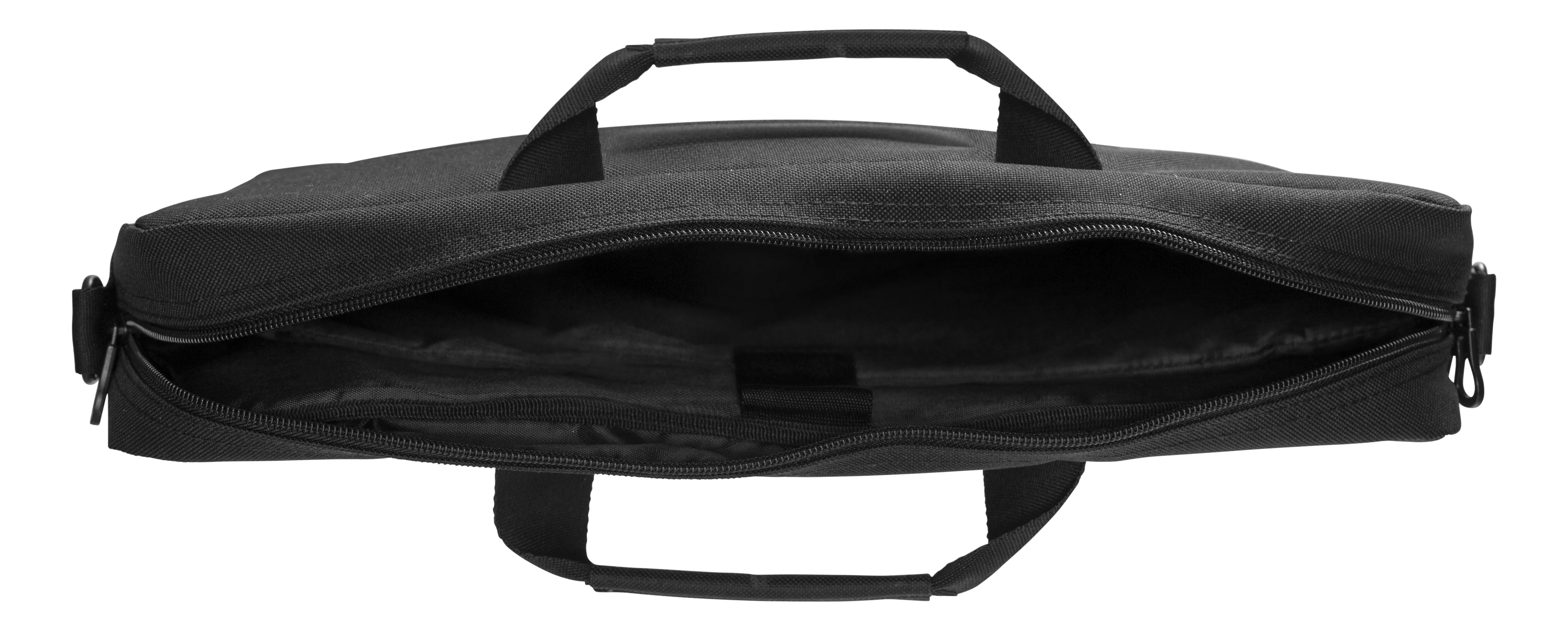 Deltaco Kierr&auml;tetyst&auml; polyesterist&auml; -kannettavan laukku, Musta, 15.6&quot;-16&quot;