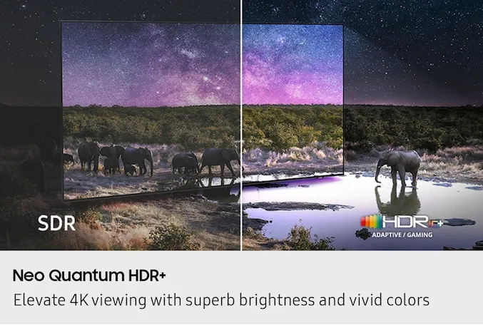 Samsung QE75QN85FAUXXH 75" 4K Neo QLED Tizen TV, 100 Hz, Neo Quantum HDR, HDR10+ Adaptive, HDR10+ Gaming, hopea