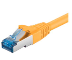 MicroConnect Cat6a SF/UTP -verkkokaapeli, 5 m, LSZH, Keltainen