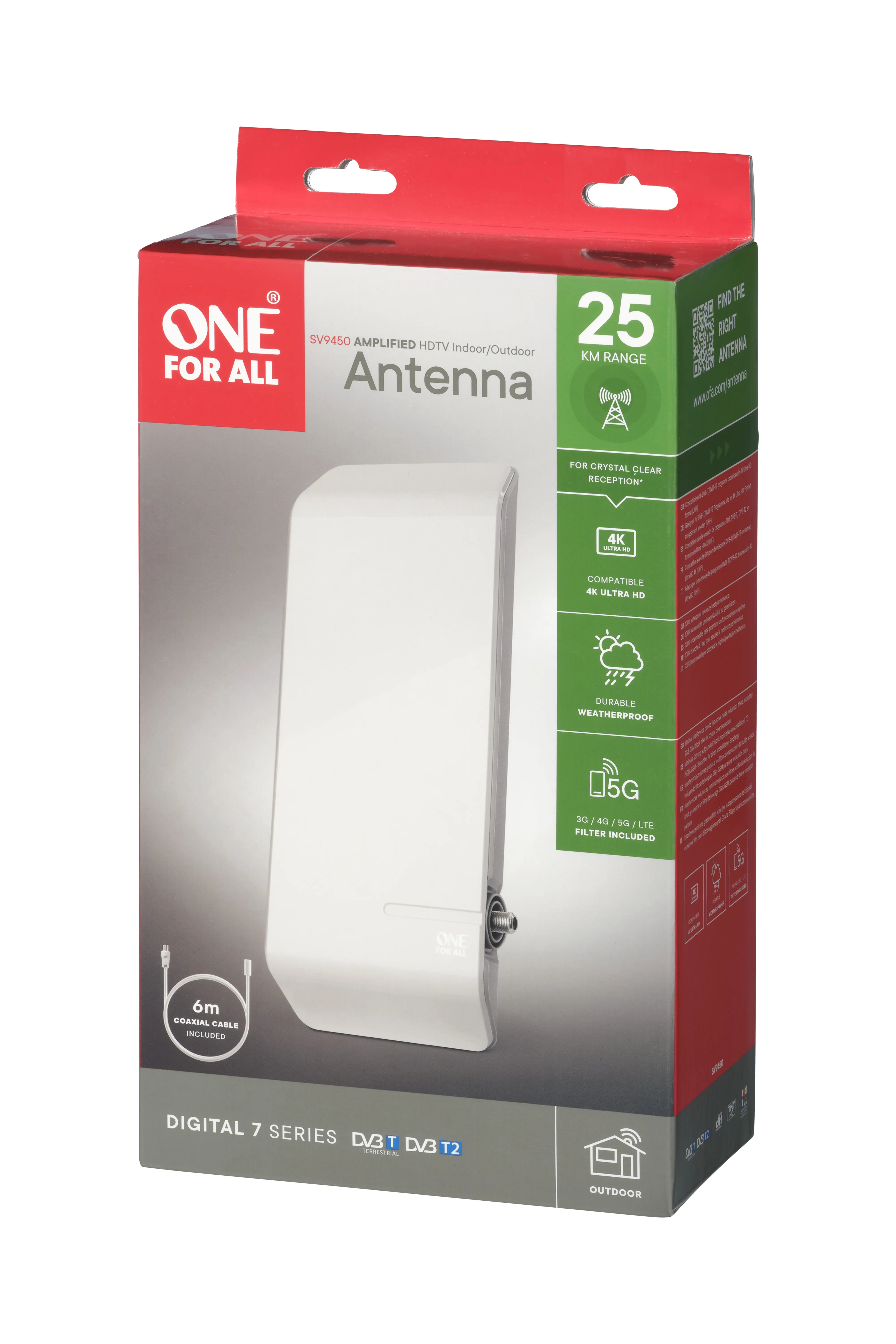 44 dB, White Outdoor Antenna
