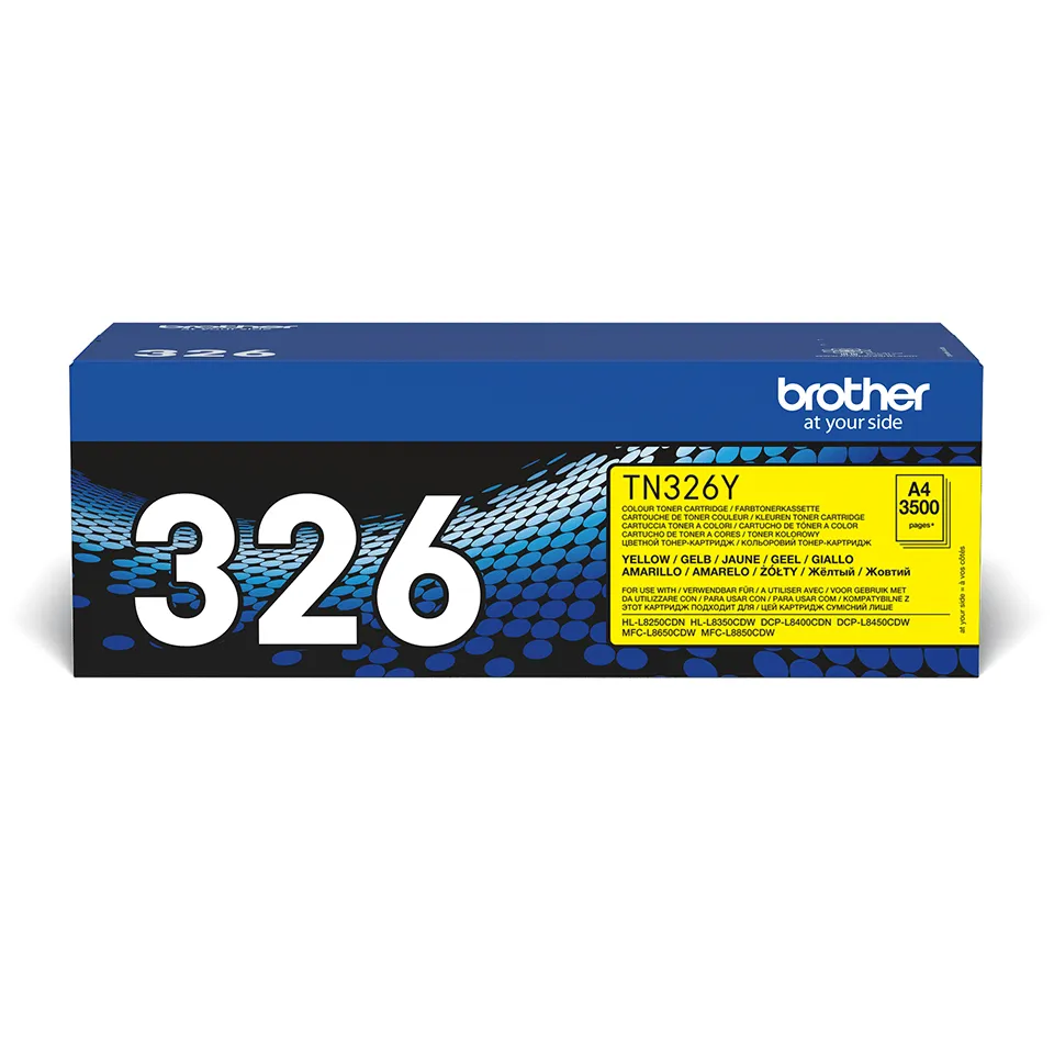 Brother TN-326Y toner cartridge, Yellow