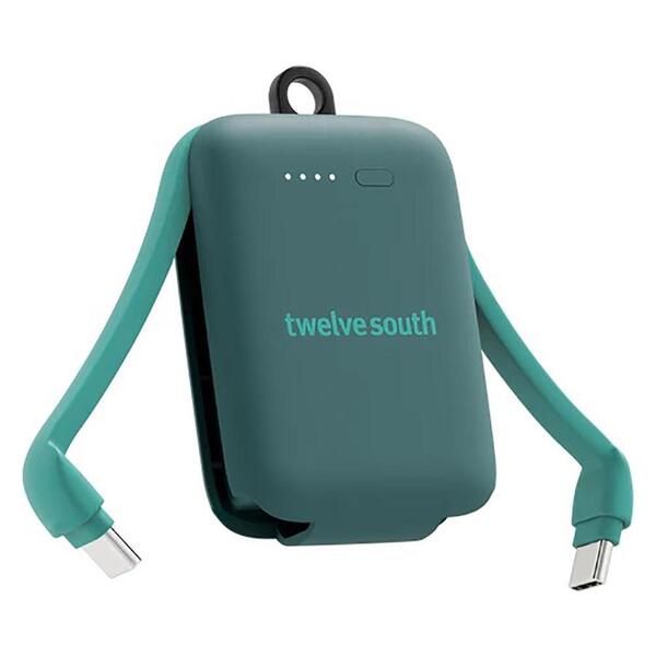 Twelve South PowerClip 2000mAh -varavirtal&auml;hde, turkoosi