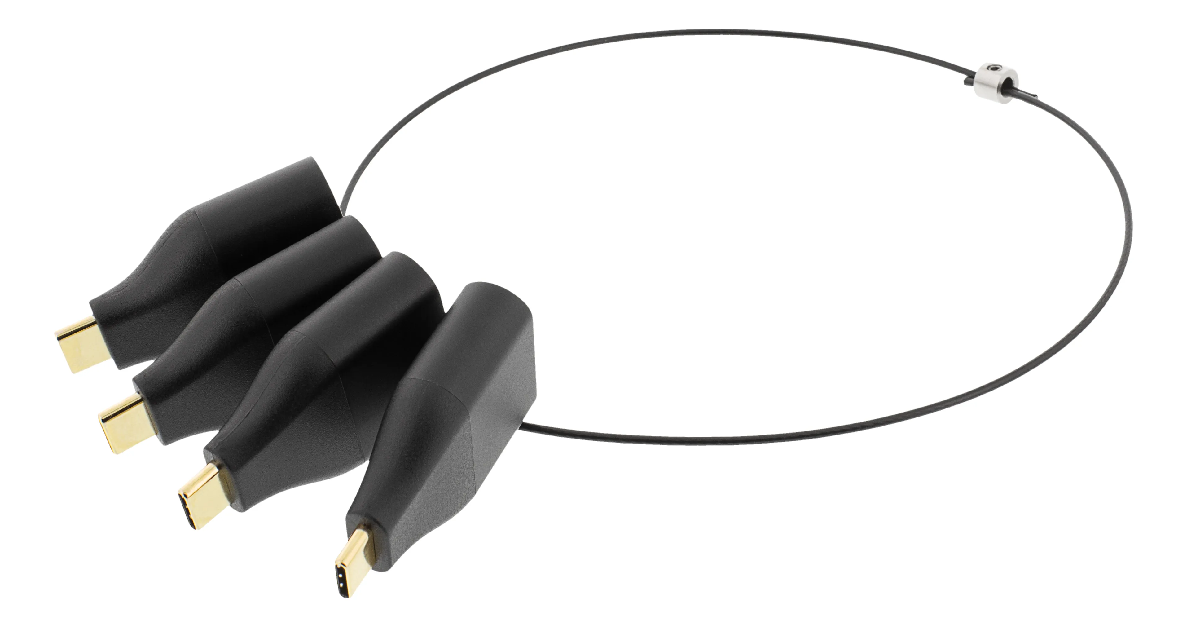 DELTACO Office, USB-C ADAPTER RING, mDP, DP, VGA, HDMI