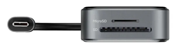 Deltaco 10-in-1 -USB-C-telakointiasema, läpinäkyvä