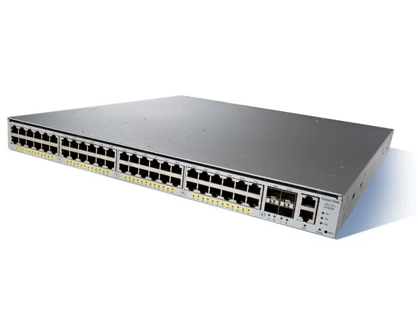 Cisco Catalyst 4948E - Kytkin - L3 - Hallinnoitu - 48 x 10/100/1000 + 4 x SFP+ - r&auml;kkiin asennettava