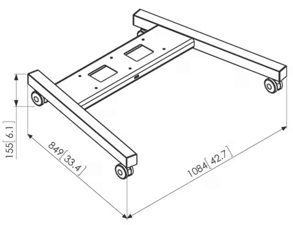 Vogel's Pro PFT 8530 Trolley Frame Extra Large Black