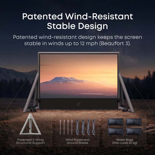 Anker soundcore Nebula 200-inch Inflatable Projector Screen