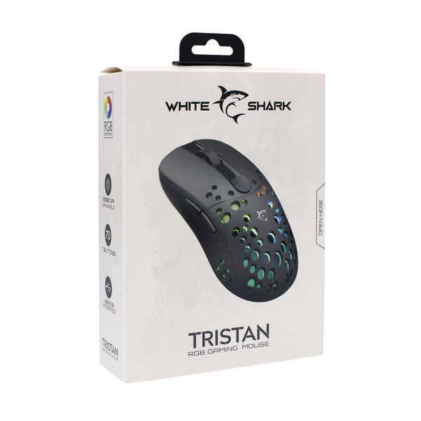White Shark MI Tristan CRNI RGB - gaming mouse
