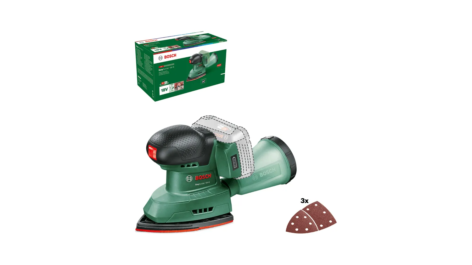 Bosch Sander 18V-8 - sander