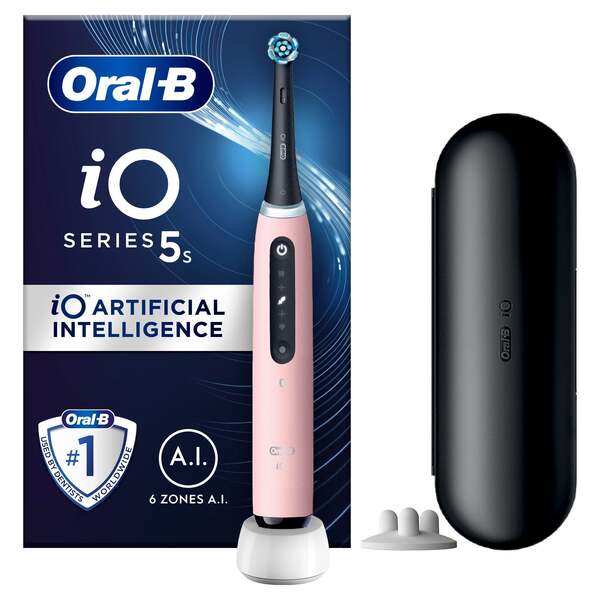 Oral-B iO5 Electric Toothbrush, Blush Pink