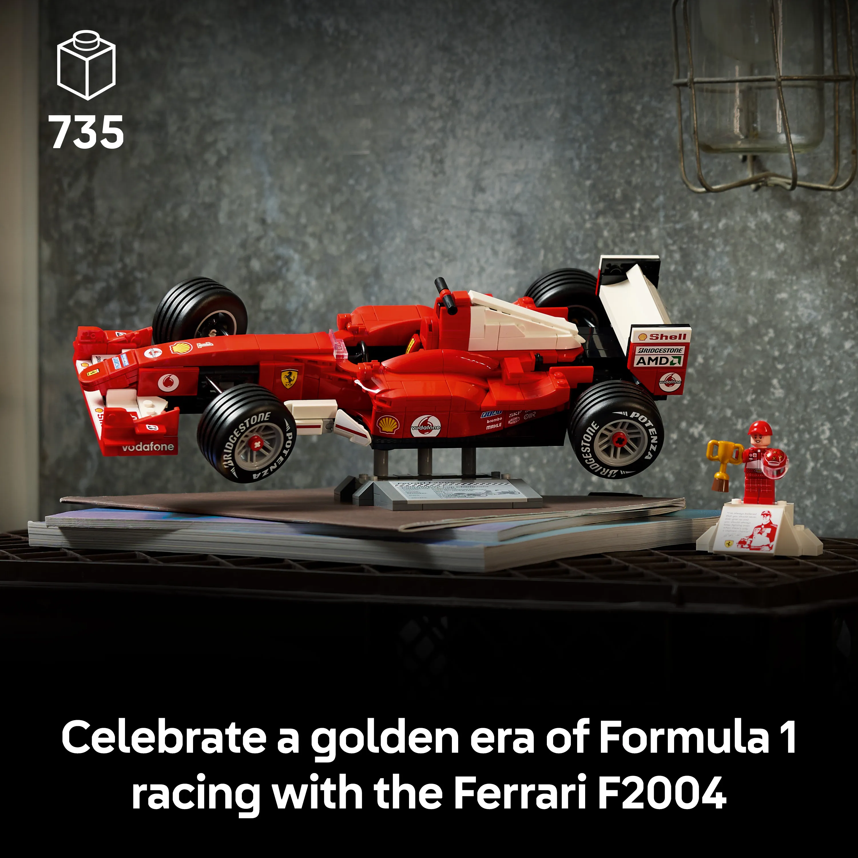 LEGO Icons Ferrari F2004 ja Michael Schumacher 11375