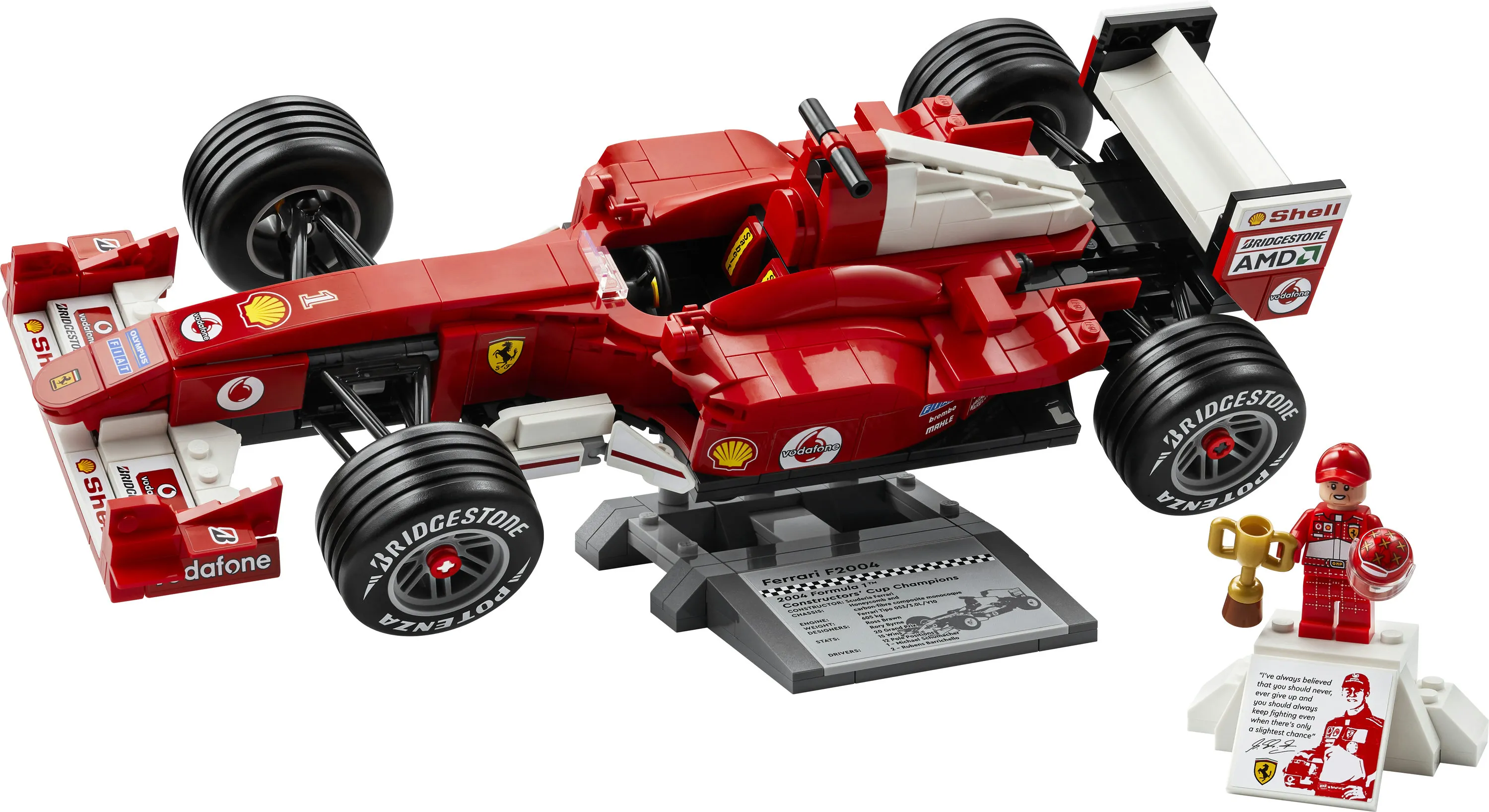 LEGO Icons Ferrari F2004 ja Michael Schumacher 11375