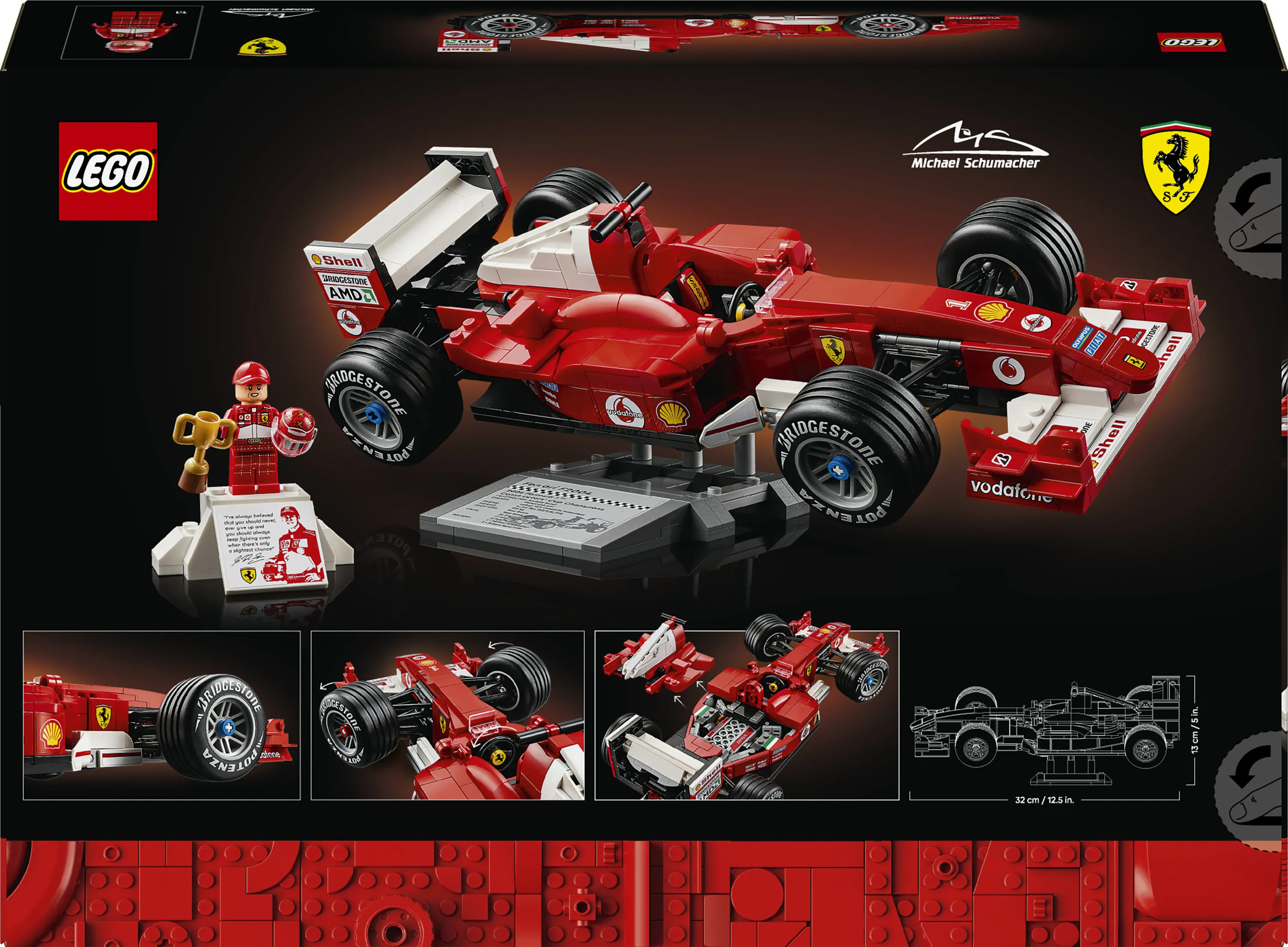 LEGO Icons Ferrari F2004 ja Michael Schumacher 11375