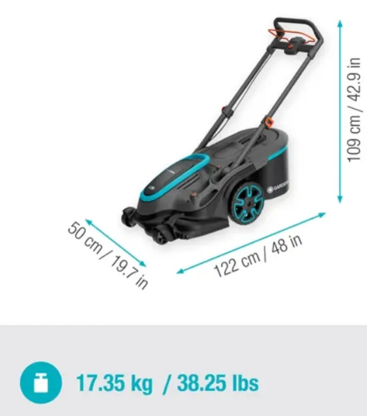 Gardena PowerMax Duo 46/36V P4A 4Ah - batteridriven gräsklippare