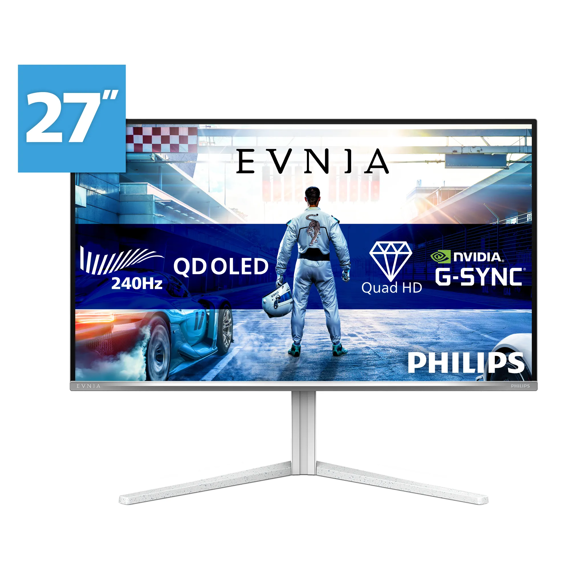 Philips Evnia 27M2N6501L/00 27" QHD, QD-OLED gamingsk&auml;rm