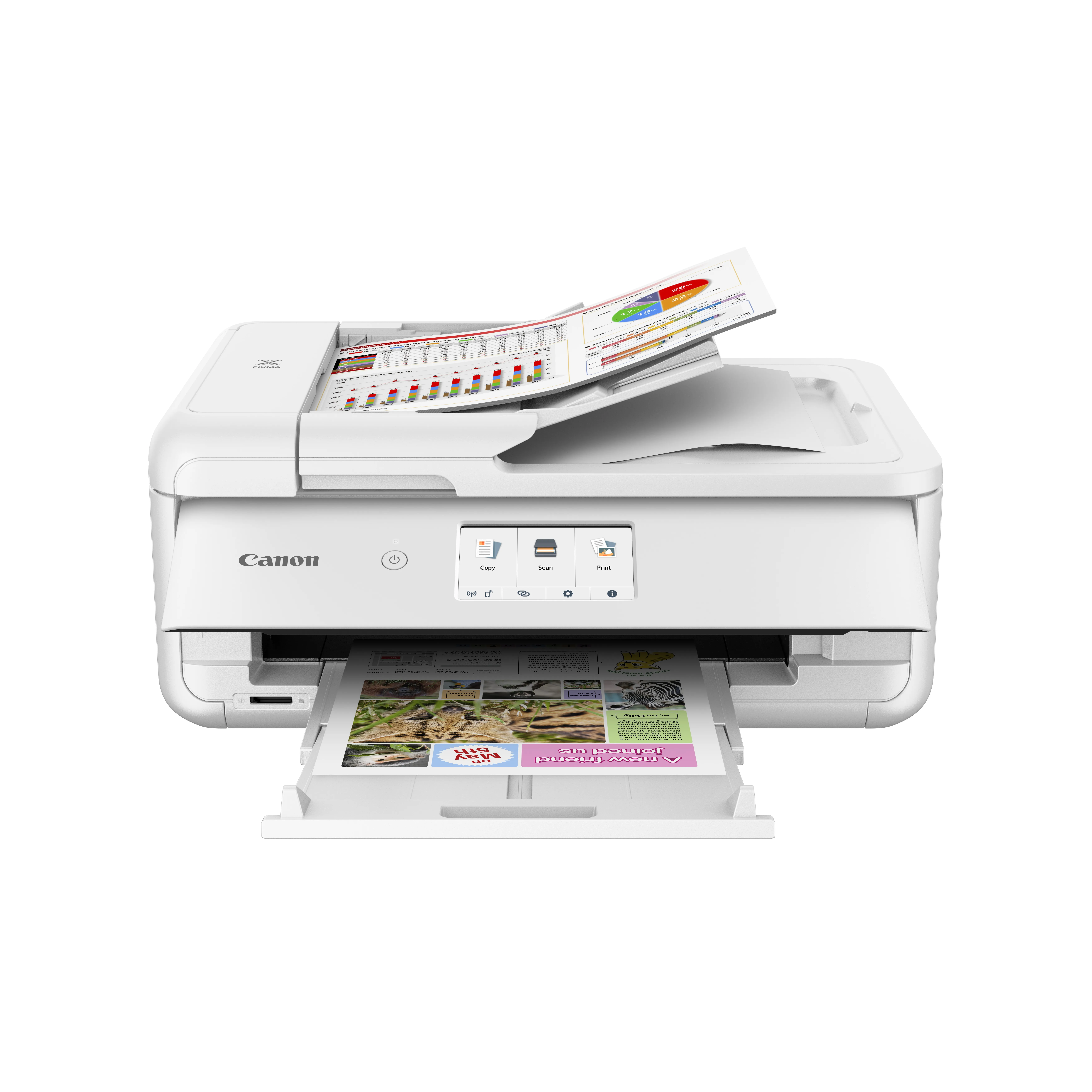 CANON PIXMA TS9551Ca Inkjet Multifunction Printer 8ppm White A3