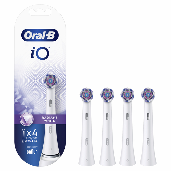 Oral-B iO Radiant White -vaihtoharjat, 4 kpl