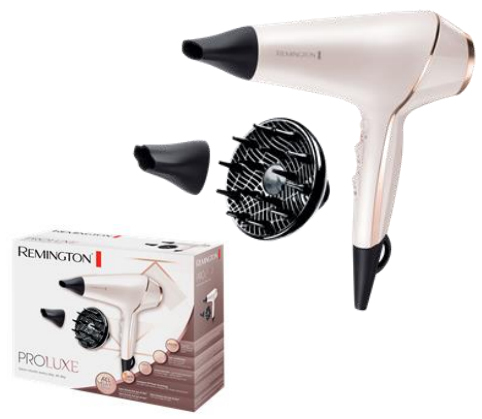 Remington PROluxe AC9140 - hiustenkuivaaja, helmi&auml;isvalkoinen ja ruusukulta