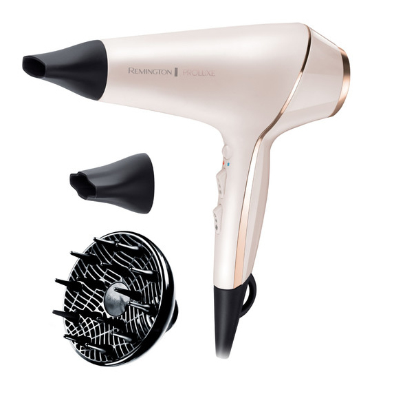 Remington PROluxe AC9140 - hiustenkuivaaja, helmi&auml;isvalkoinen ja ruusukulta