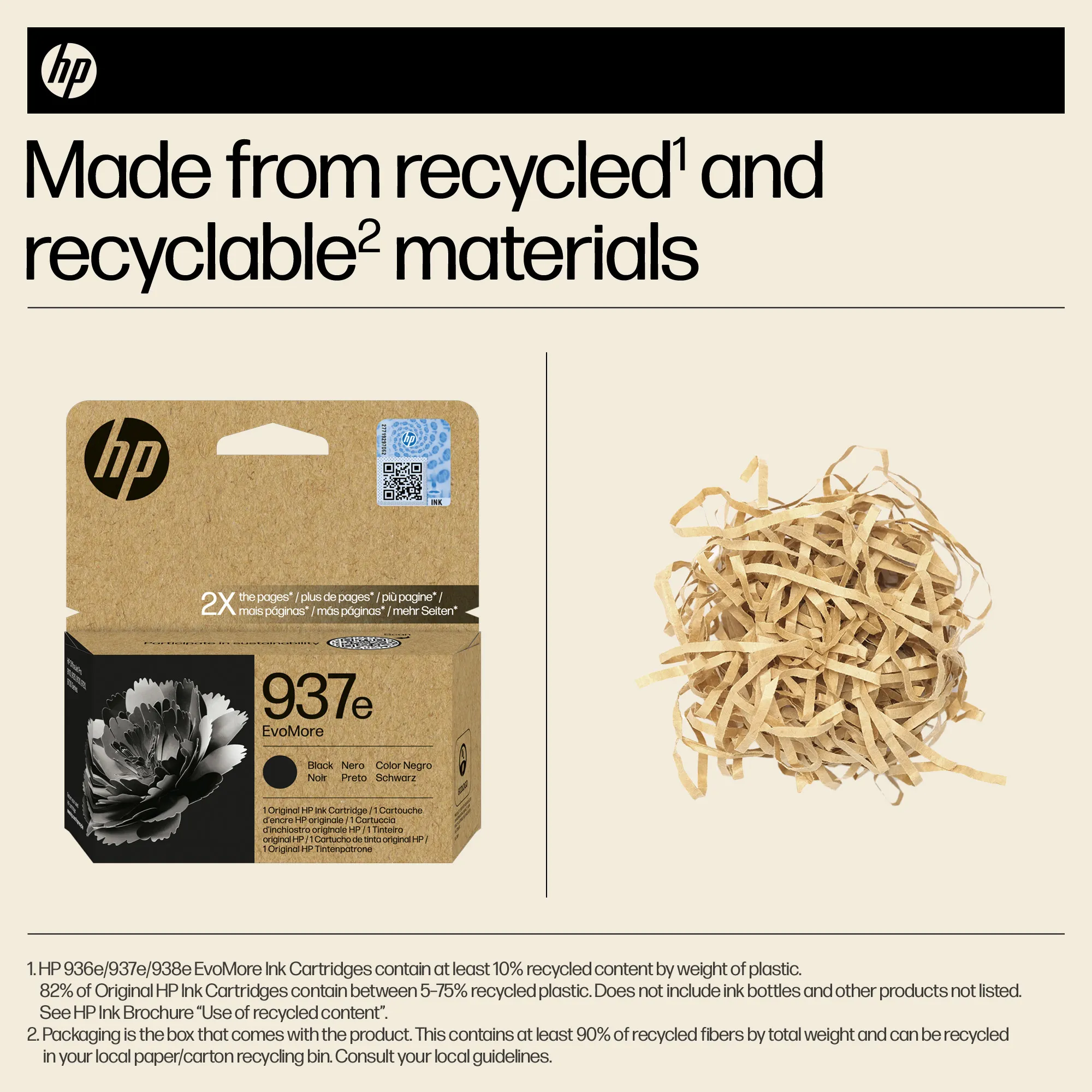 HP/InkHP 937e EvoMore BK Original Ink Ca