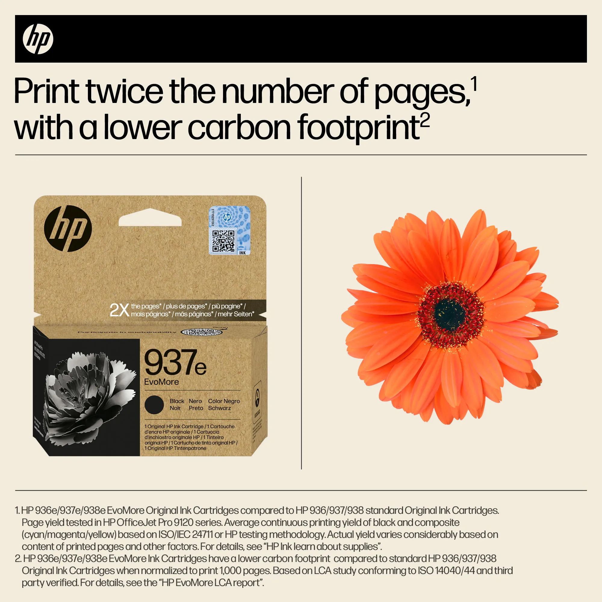 HP/InkHP 937e EvoMore BK Original Ink Ca